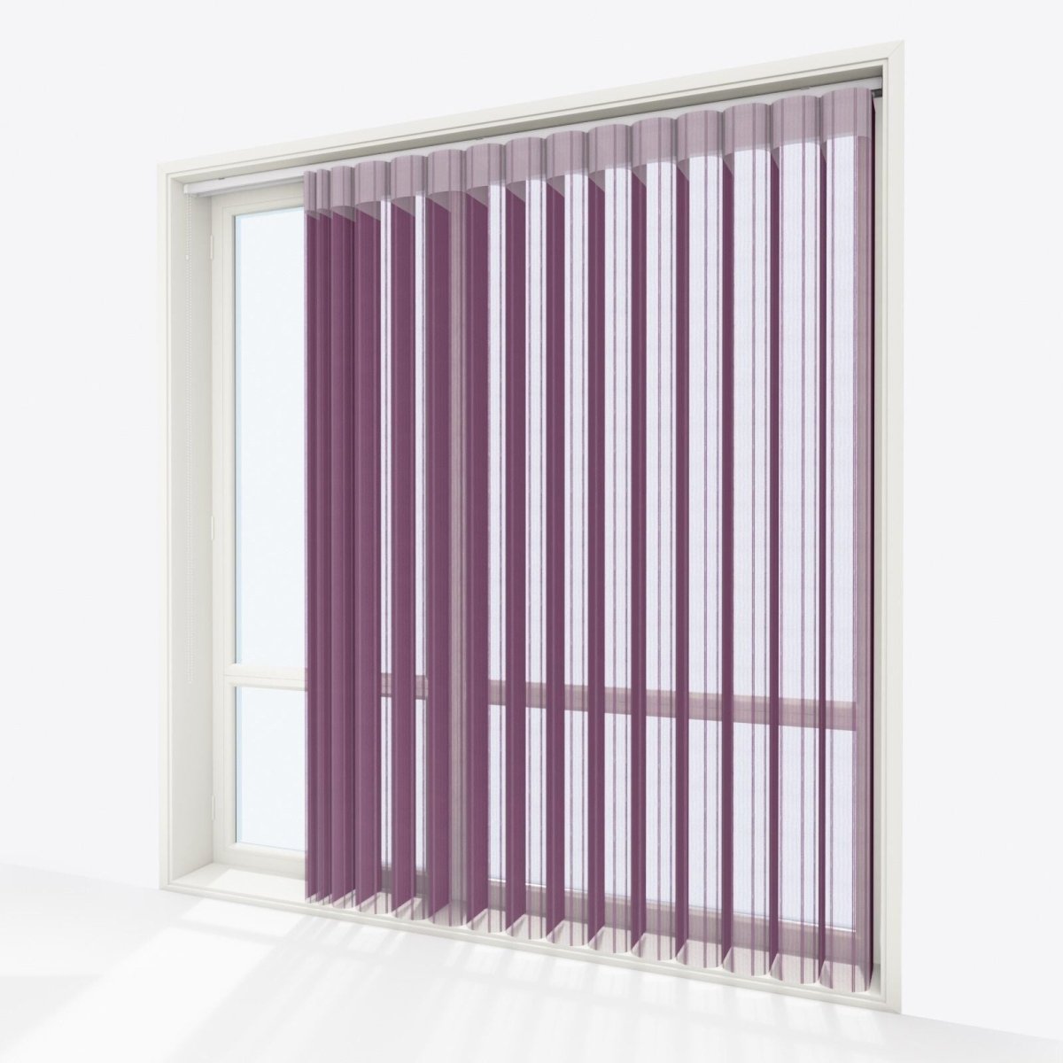 Stripe Winter Bloom Day & Night Vertical Sheer 40cm - Zen Shades