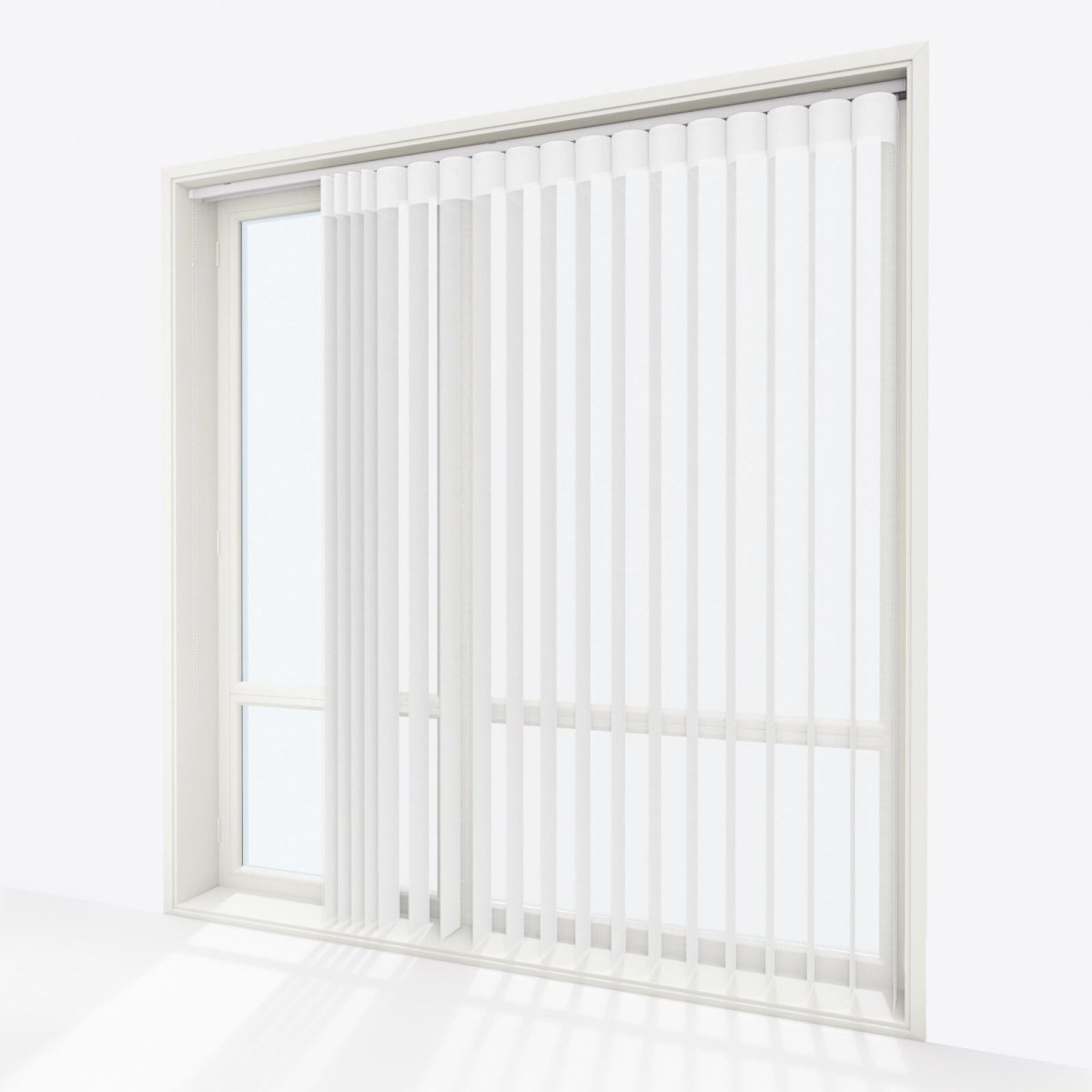 Supreme Brilliant White Day & Night Vertical Sheer 33cm - Zen Shades