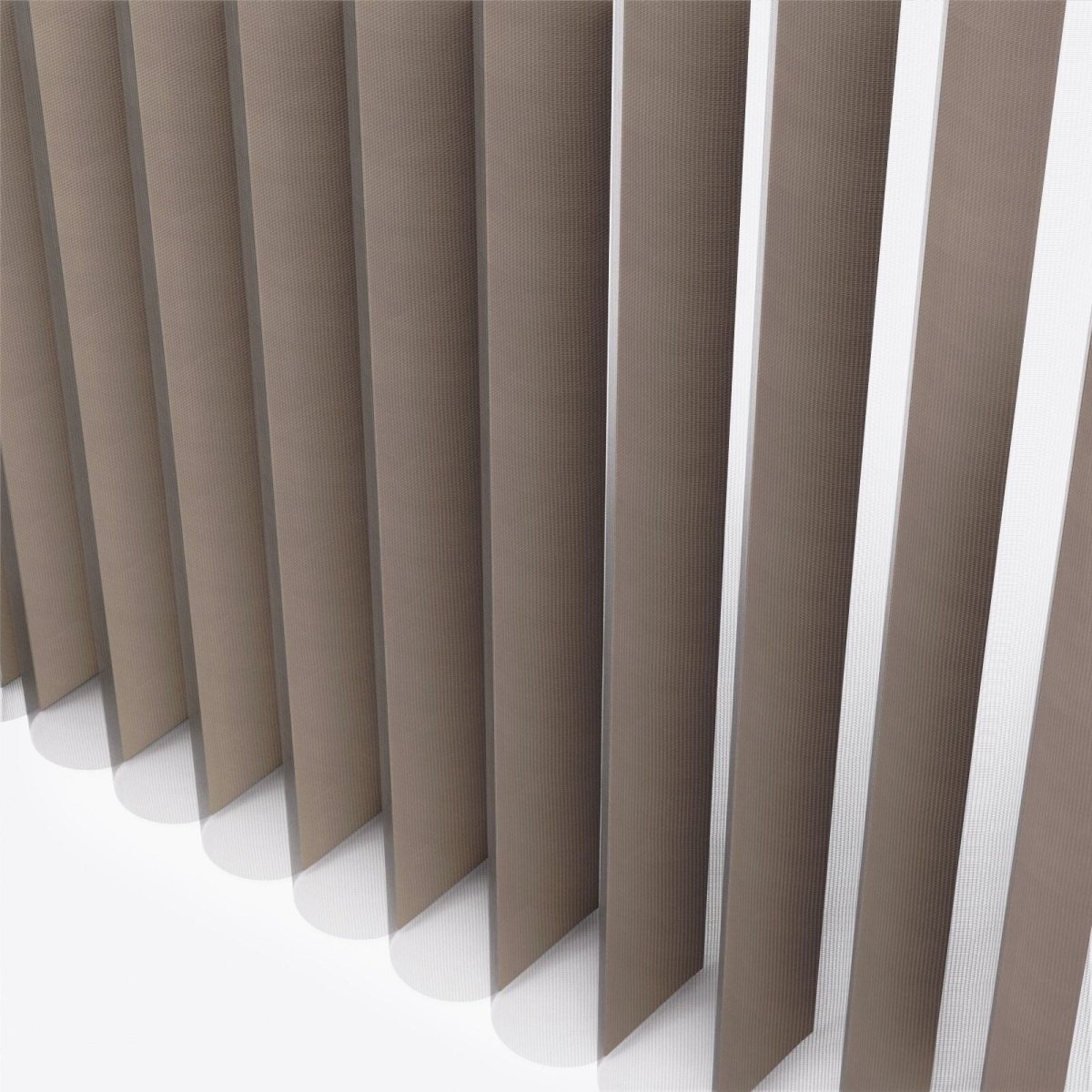 Supreme Moor Oak Grey Day & Night Vertical Sheer 33cm - Zen Shades