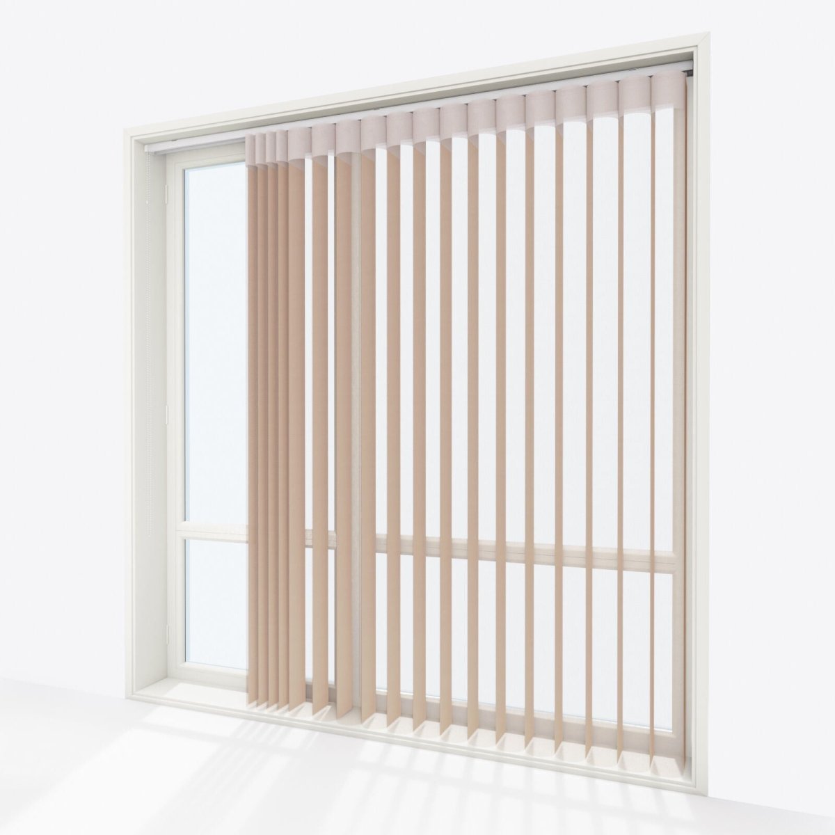 Supreme Travertine Day & Night Vertical Sheer 33cm - Zen Shades