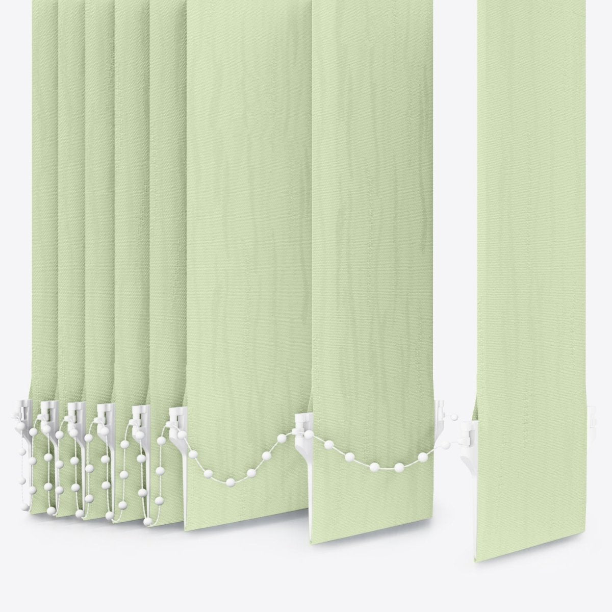 Van Gogh Avocado Cream Vertical Blinds - Zen Shades
