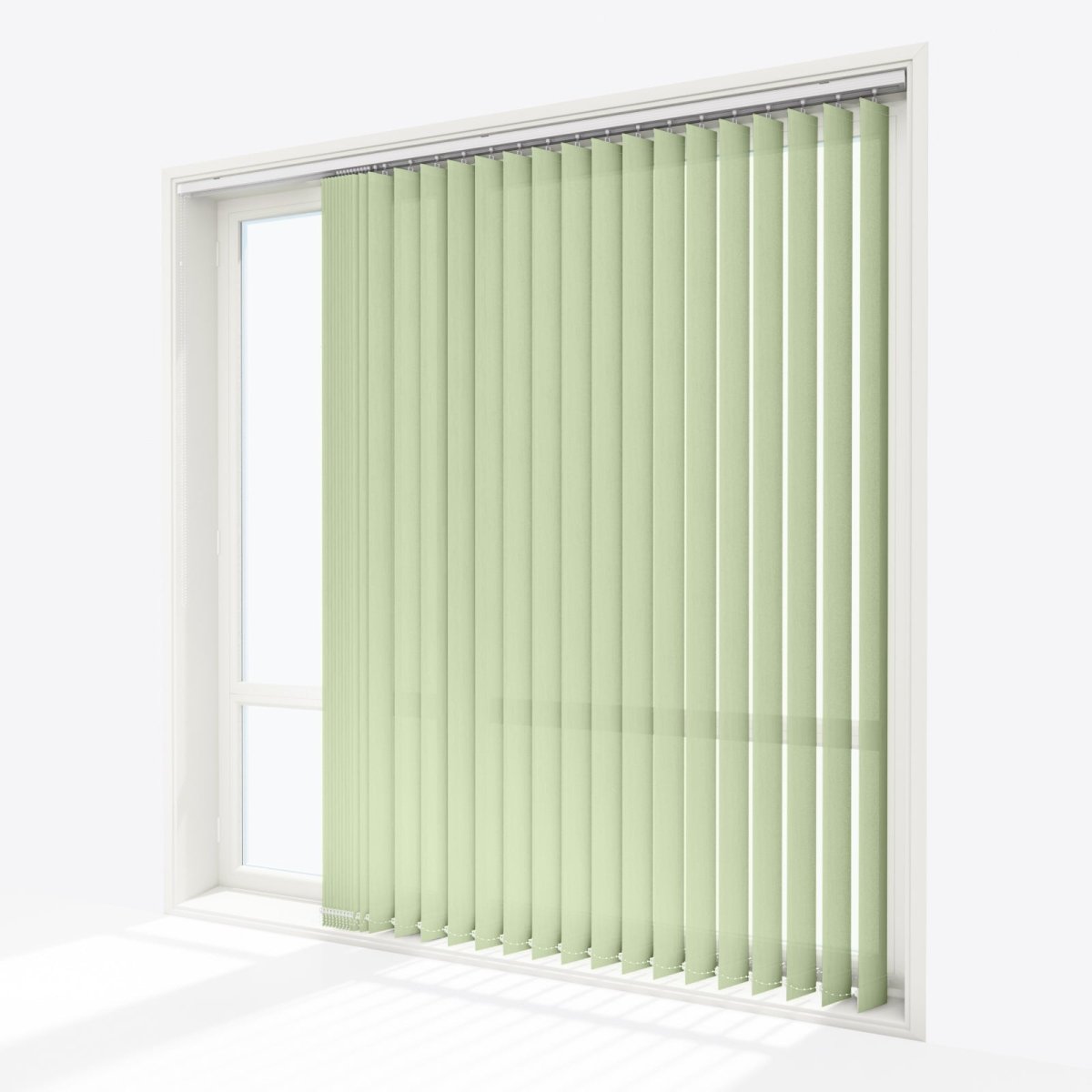 Van Gogh Avocado Cream Vertical Blinds Replacement Slats - Zen Shades