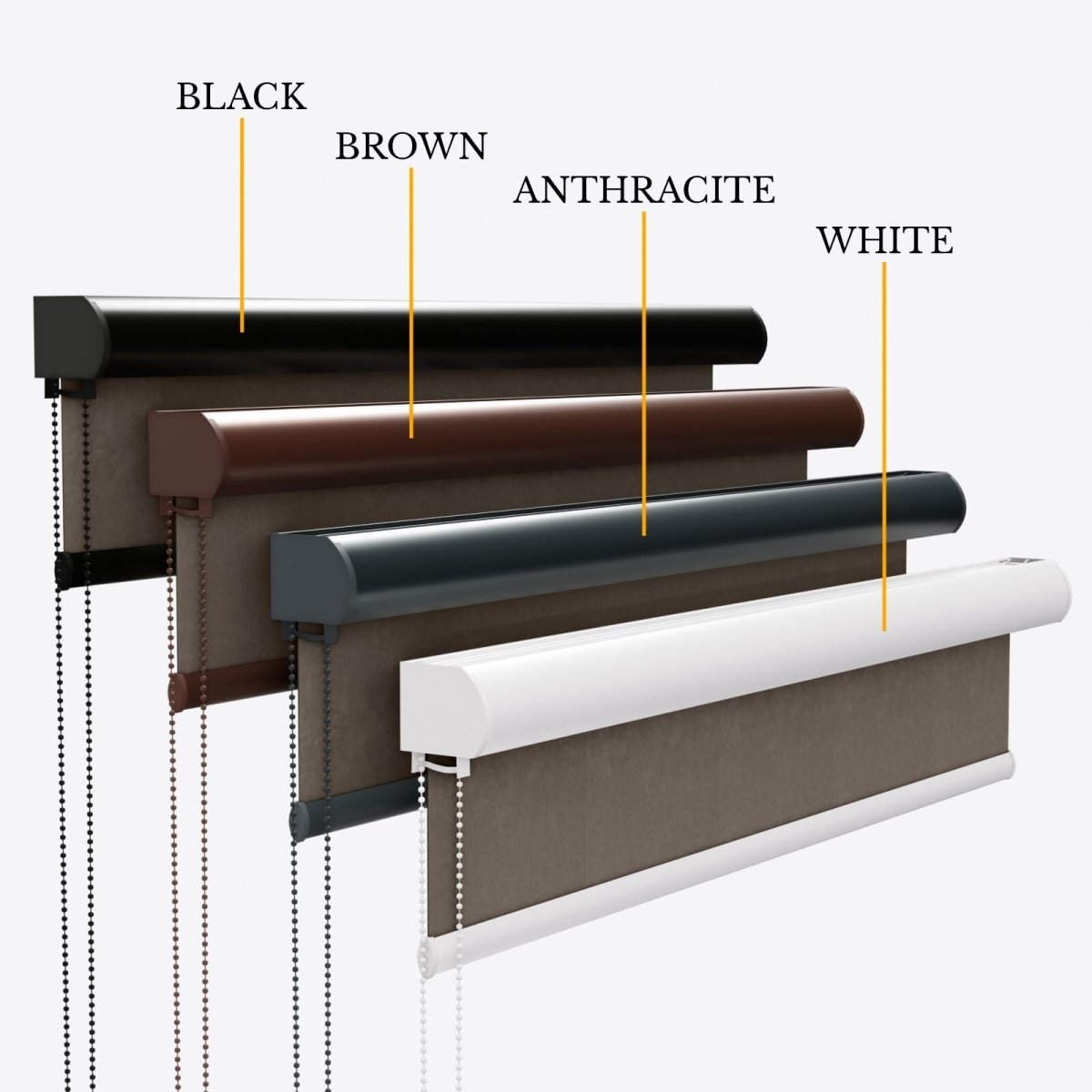 Velvet Mink Brown Blackout Roller Blinds - Zen Shades