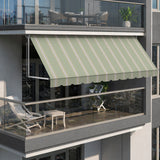 Copertină cu braț cădere clasică Soft Olive