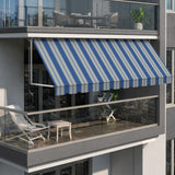 Copertină cu brațe căzătoare Clasic Marina Blue