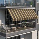 Copertină cu brațe coborâtoare Clasic Cocoa Shades