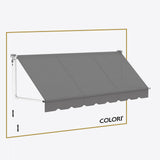Copertină cu brațe coborâtoare Clasic Dusty Grey