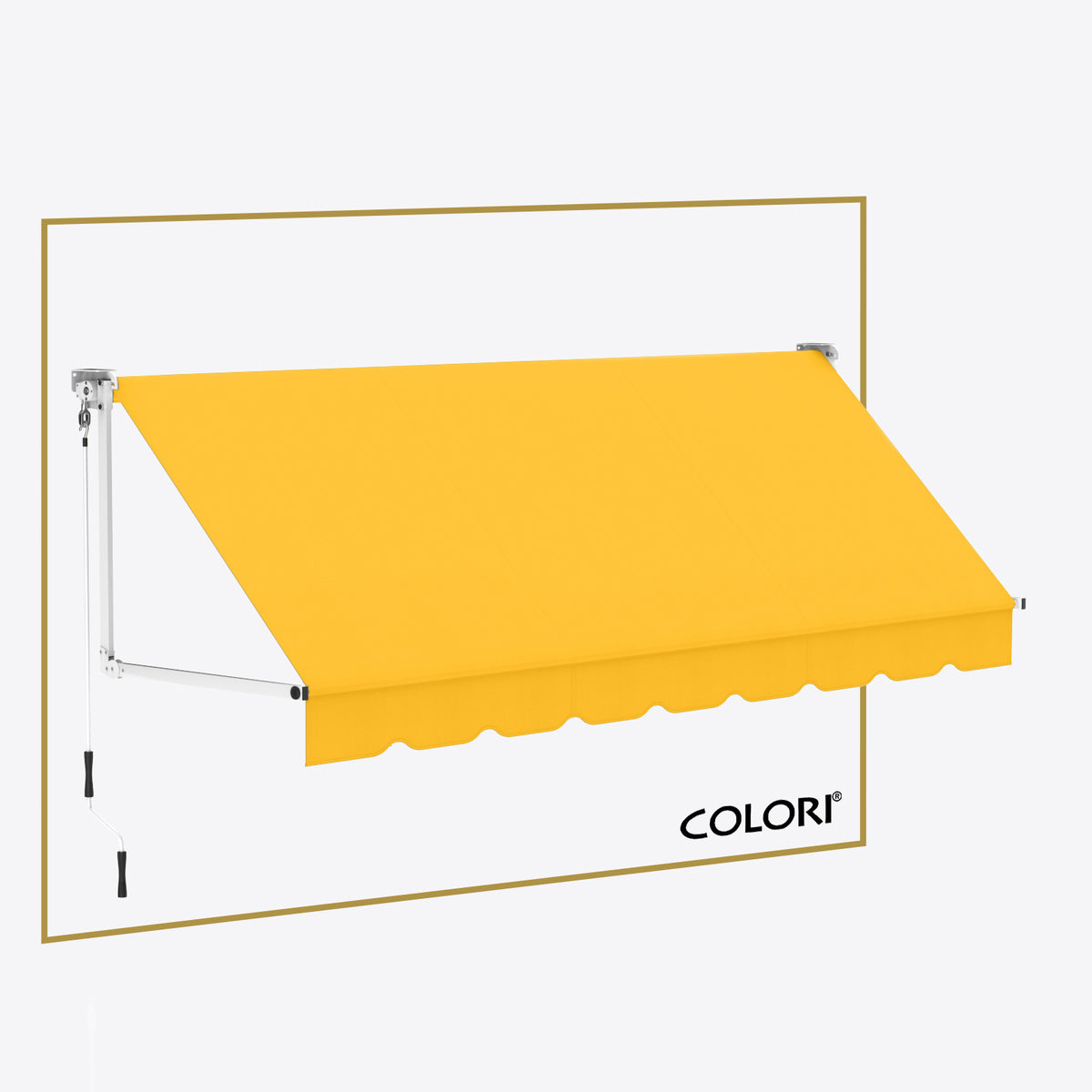 Copertină cu braț cădere clasică Marigold Yellow