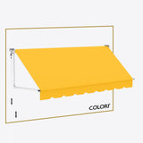 Copertină cu braț cădere clasică Marigold Yellow