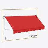 Copertină cu brațe căzătoare clasică Scarlet Red