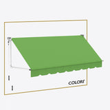 Copertină cu braț cădere clasic Parrot Green
