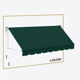 Copertină cu brațe coborâtoare Clasic Forest Green