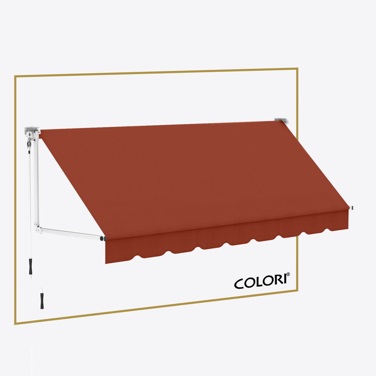 Marchiză cu brațe coborâtoare Clasic Brick