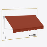 Marchiză cu brațe coborâtoare Clasic Brick