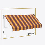 Marchiză cu brațe coborâtoare Clasic Sunset Glow