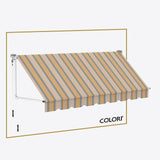 Marchiză cu brațe coborâtoare clasică Rye Yellow