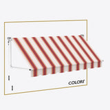 Copertină cu brațe căzătoare Clasic Red Playground