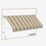 Copertină cu brațe coborâtoare clasică Hardelot Beige