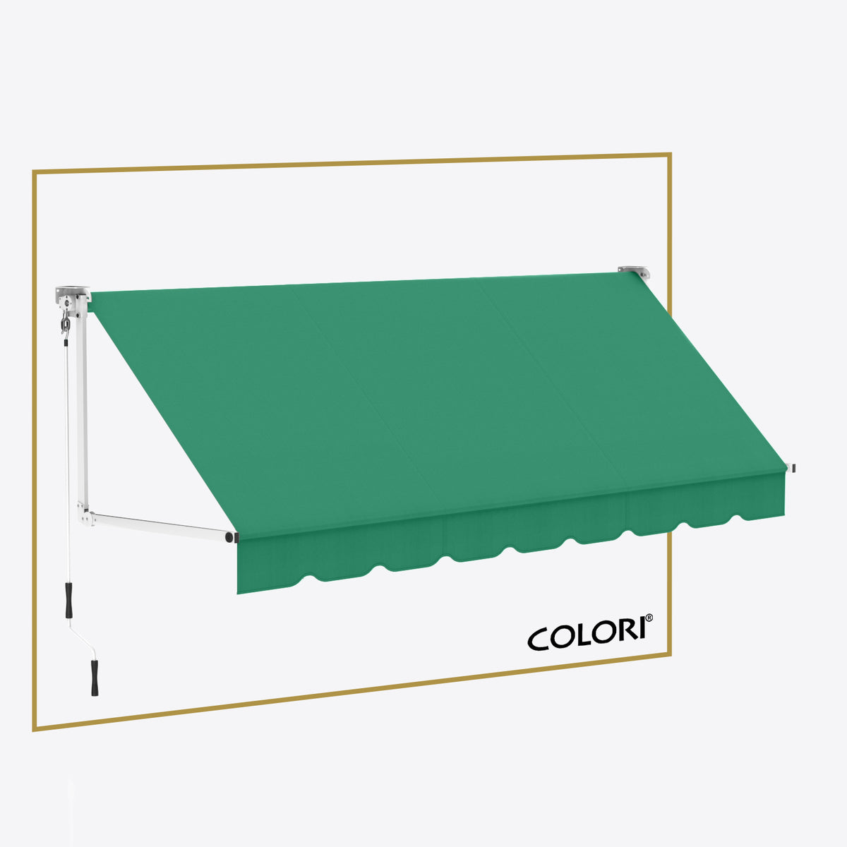 Copertină cu brațe căzătoare clasică Patio Green
