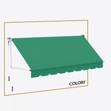 Copertină cu brațe căzătoare clasică Patio Green