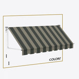 Marchiză cu brațe coborâtoare Clasică Pebble Grey