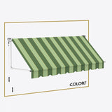 Copertină cu braț cădere clasică Green Oasis