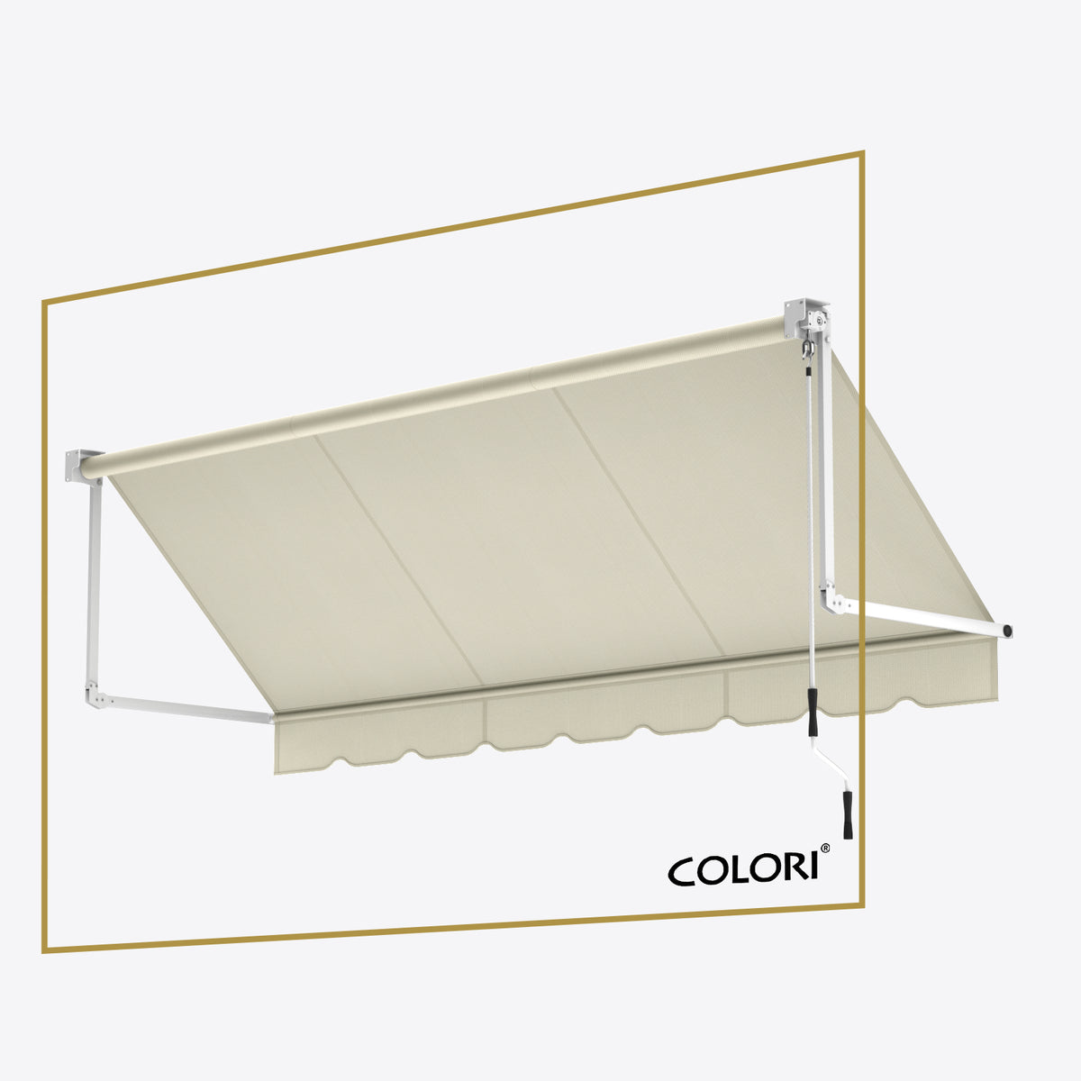 Copertină cu braț cădere clasic mesteacăn