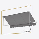 Copertină cu brațe coborâtoare Clasic Dusty Grey