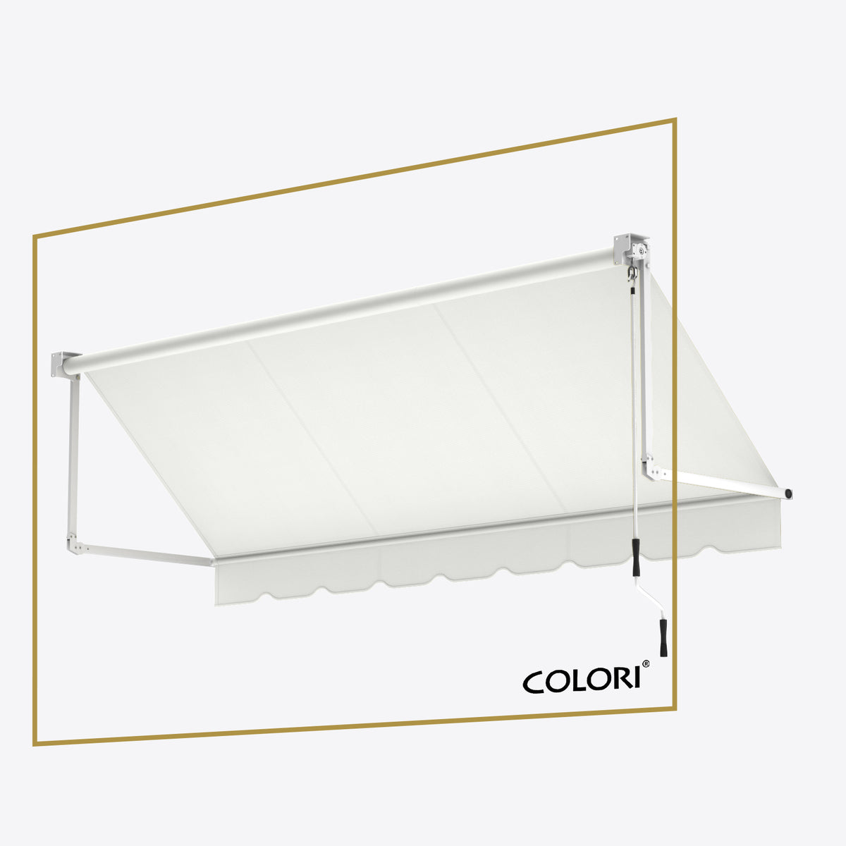 Copertină cu brațe coborâtoare Clasic Persian Taupe