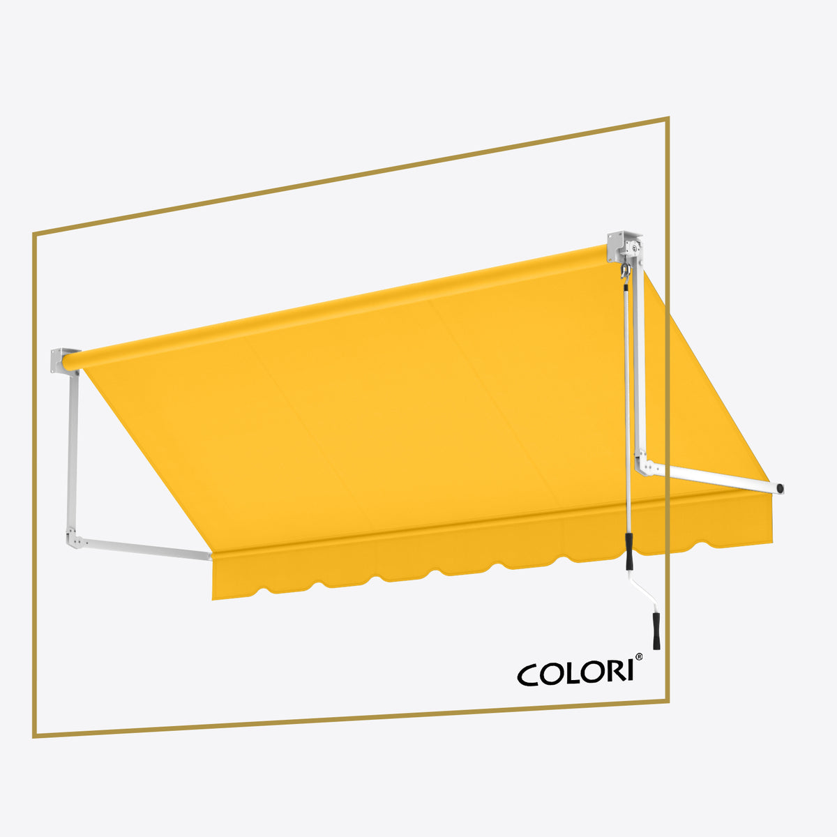 Copertină cu braț cădere clasică Marigold Yellow