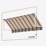 Marchiză cu braț cădere clasică Brown Rye