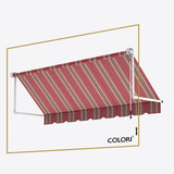 Copertină cu braț cădere Clasic Fancy Red
