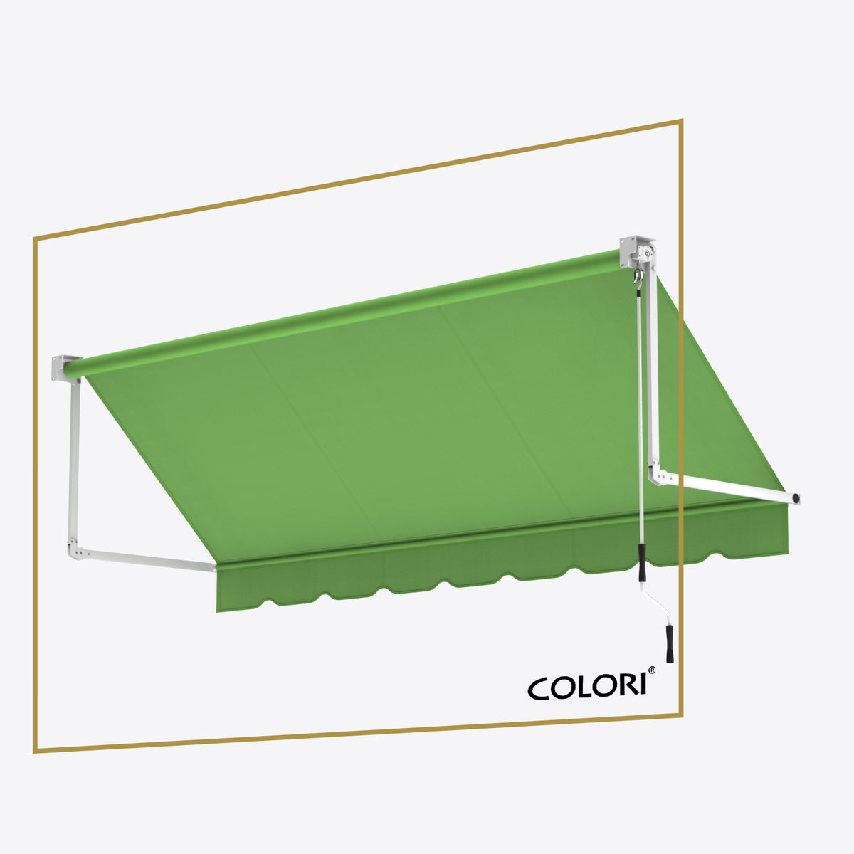 Copertină cu braț cădere clasic Parrot Green