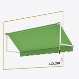 Copertină cu braț cădere clasic Parrot Green