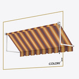 Marchiză cu brațe coborâtoare Clasic Sunset Glow