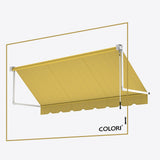 Copertină cu brațe coborâtoare Clasic British Yellow