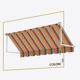 Copertină cu brațe coborâtoare clasică Desert Orange