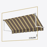 Copertină cu brațe coborâtoare Clasic Cocoa Shades