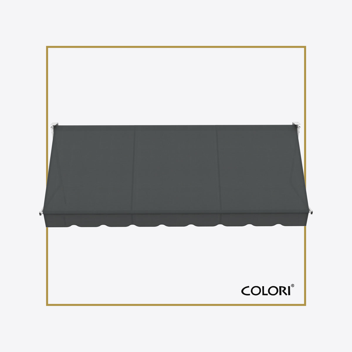 Copertină cu braț cădere clasică Dark Grey