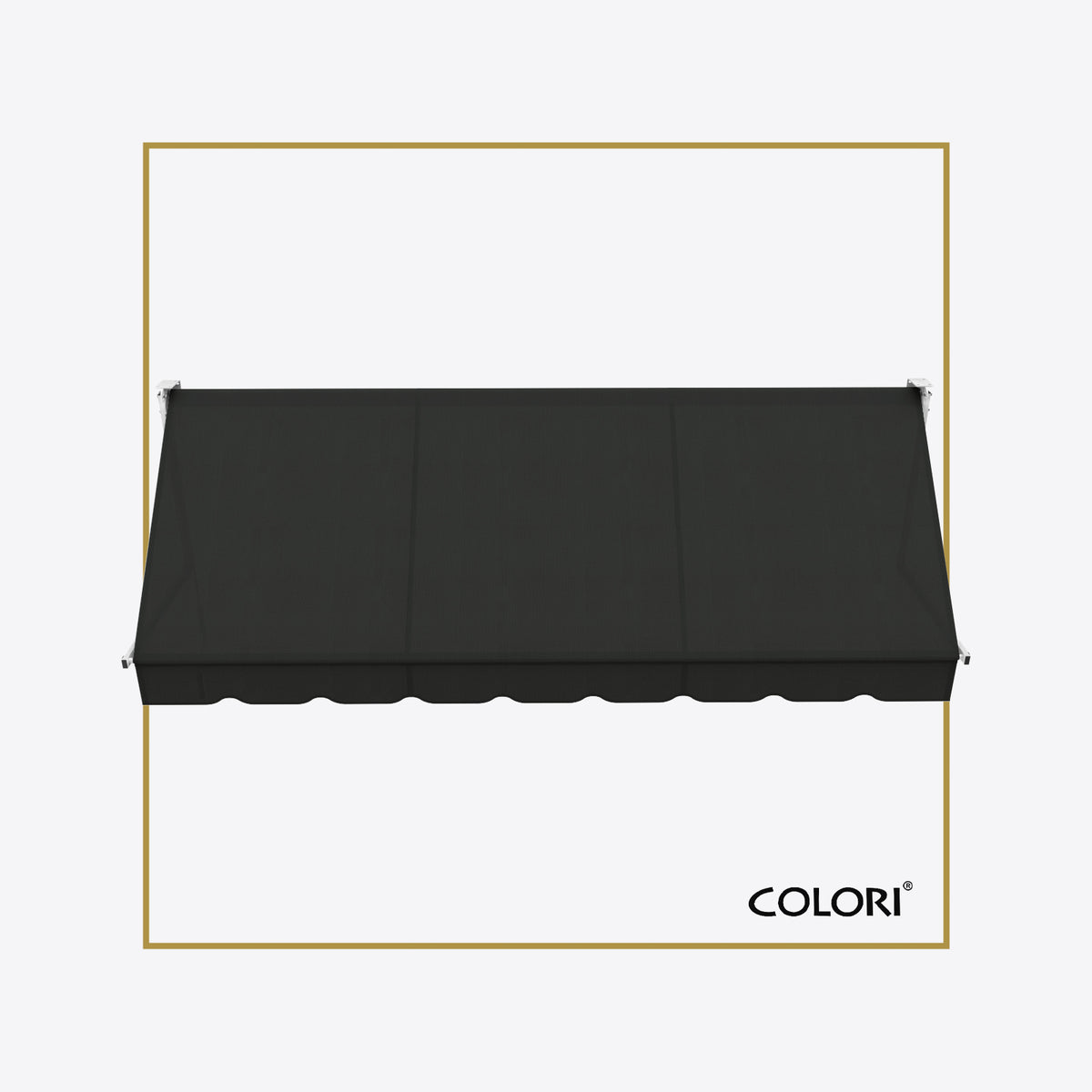 Copertină cu braț cădere clasică Onyx Black
