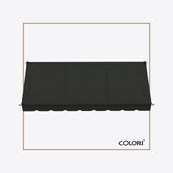 Copertină cu braț cădere clasică Onyx Black
