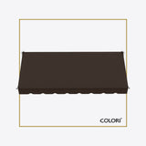 Copertină cu brațe coborâte clasică Chocolate