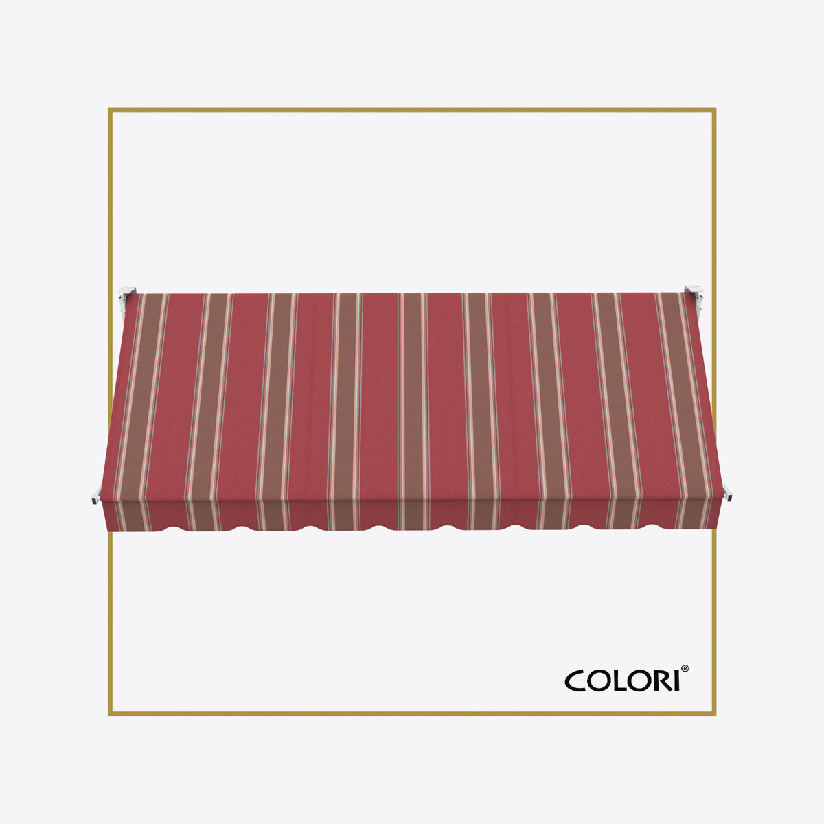 Copertină cu braț cădere Clasic Fancy Red