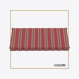 Copertină cu braț cădere Clasic Fancy Red