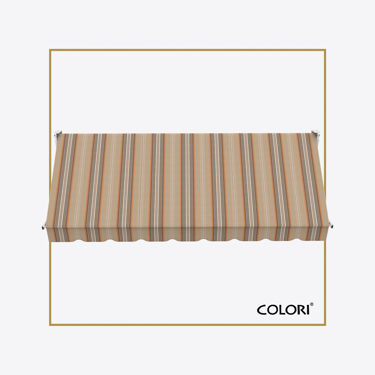Copertină cu brațe coborâtoare clasică Pumpkin Brown
