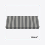 Copertină cu braț cădere clasică Charcoal Smoke