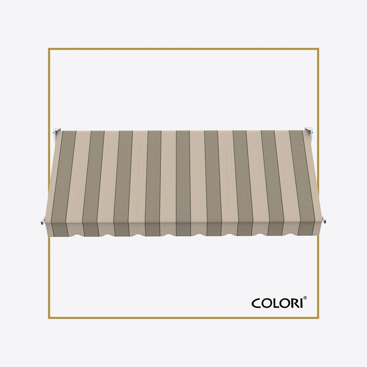 Copertină cu brațe coborâtoare Clasic Elegant Ray Chocolate