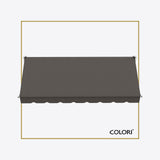 Copertină cu braț cădere clasică Graphite