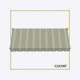 Copertină cu braț cădere clasică Soft Olive