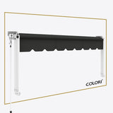 Copertină cu braț cădere clasică Onyx Black